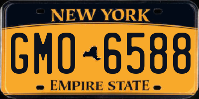 NY license plate GMO6588
