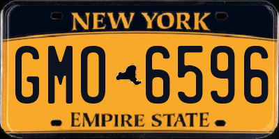 NY license plate GMO6596
