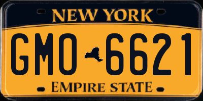 NY license plate GMO6621