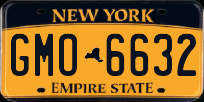 NY license plate GMO6632