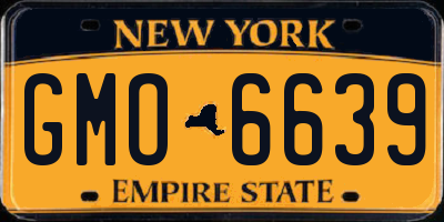 NY license plate GMO6639