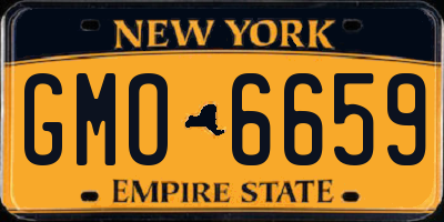 NY license plate GMO6659