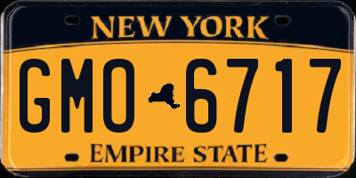 NY license plate GMO6717