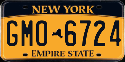 NY license plate GMO6724
