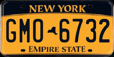 NY license plate GMO6732