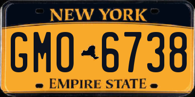 NY license plate GMO6738