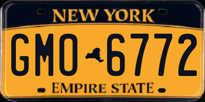 NY license plate GMO6772