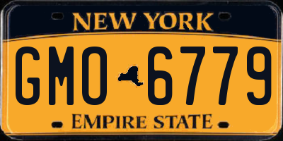 NY license plate GMO6779