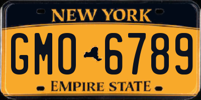 NY license plate GMO6789
