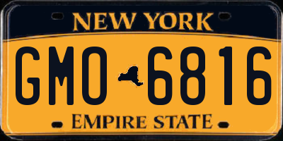 NY license plate GMO6816
