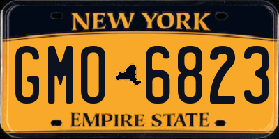 NY license plate GMO6823