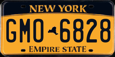 NY license plate GMO6828