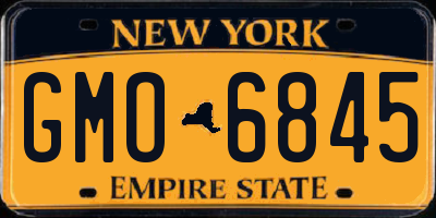 NY license plate GMO6845