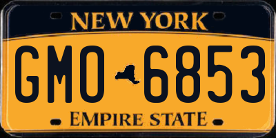 NY license plate GMO6853