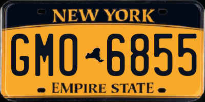 NY license plate GMO6855