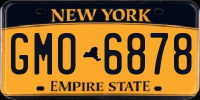 NY license plate GMO6878