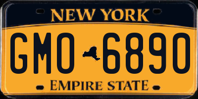 NY license plate GMO6890