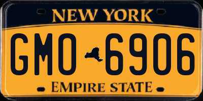 NY license plate GMO6906