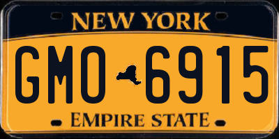 NY license plate GMO6915