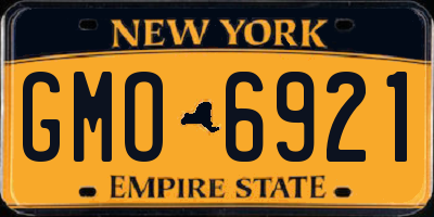 NY license plate GMO6921