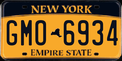 NY license plate GMO6934