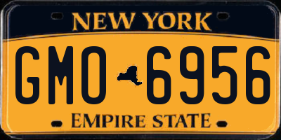 NY license plate GMO6956