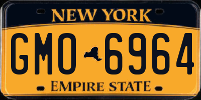 NY license plate GMO6964