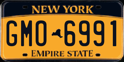 NY license plate GMO6991