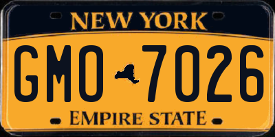 NY license plate GMO7026