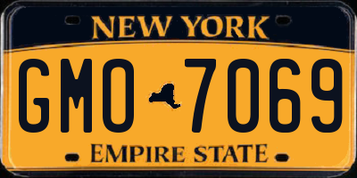 NY license plate GMO7069