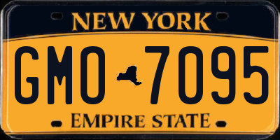 NY license plate GMO7095