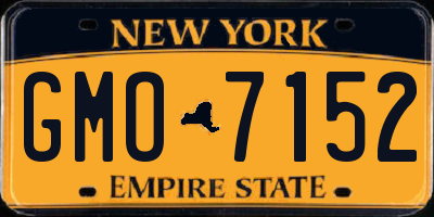 NY license plate GMO7152