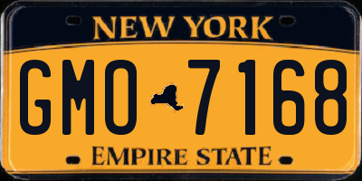 NY license plate GMO7168