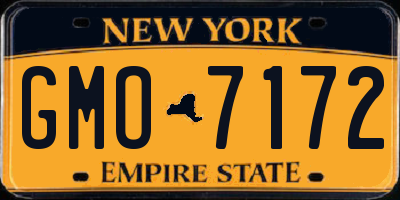 NY license plate GMO7172