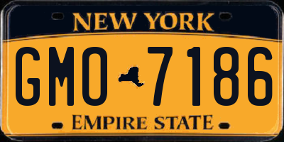 NY license plate GMO7186