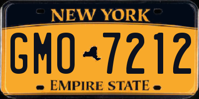 NY license plate GMO7212