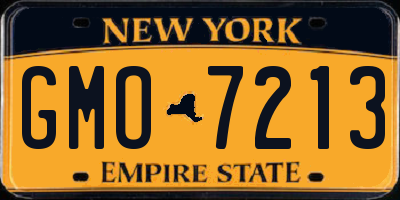 NY license plate GMO7213