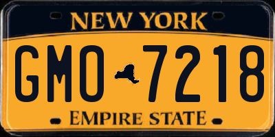 NY license plate GMO7218