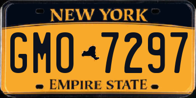 NY license plate GMO7297