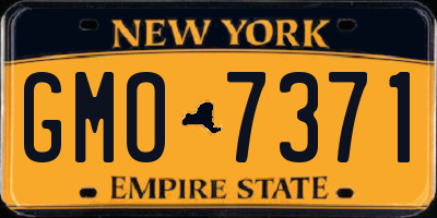 NY license plate GMO7371