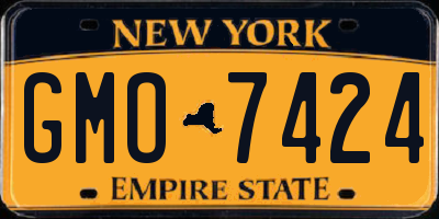 NY license plate GMO7424