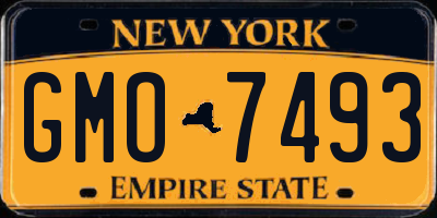 NY license plate GMO7493