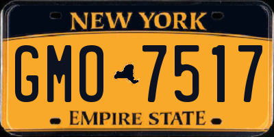 NY license plate GMO7517