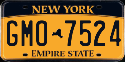 NY license plate GMO7524