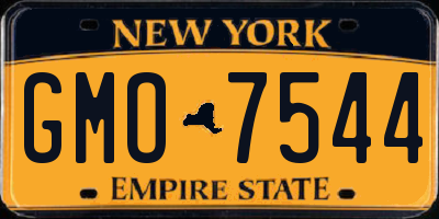 NY license plate GMO7544