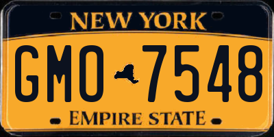 NY license plate GMO7548