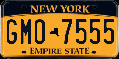 NY license plate GMO7555