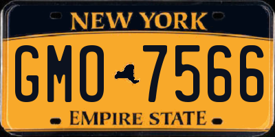 NY license plate GMO7566
