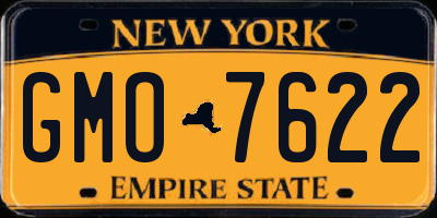 NY license plate GMO7622