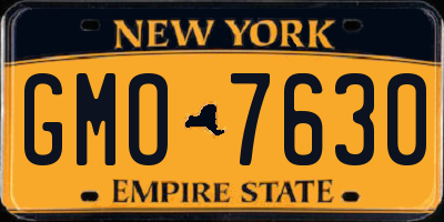 NY license plate GMO7630